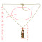 N-5771  European style Gold Metal alloy Left pendant necklace for women