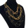 N-1013 New Arrival European Style Gold Black Link Snake Chain Choker Necklace
