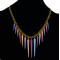 N-1307 Punk Gold Chain Colorful Rivet Pendant Necklaces For Women Bohemian Party Anniversary Jewelry