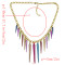 N-1307 Punk Gold Chain Colorful Rivet Pendant Necklaces For Women Bohemian Party Anniversary Jewelry