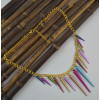 N-1307 Punk Gold Chain Colorful Rivet Pendant Necklaces For Women Bohemian Party Anniversary Jewelry