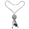 N-7038 5 Colors Trendy Long Drop Pendant Tassel Acrylic Leather Alloy Chain Necklace For Women Jewelry