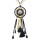 N-7038 5 Colors Trendy Long Drop Pendant Tassel Acrylic Leather Alloy Chain Necklace For Women Jewelry
