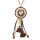 N-7038 5 Colors Trendy Long Drop Pendant Tassel Acrylic Leather Alloy Chain Necklace For Women Jewelry