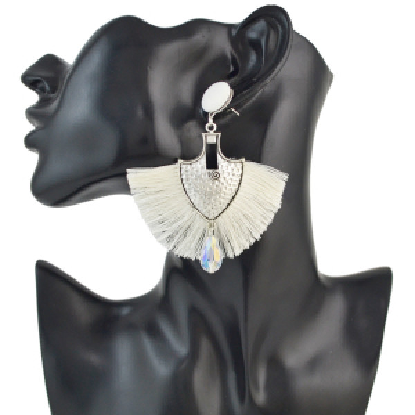 E-4551 5 Colors Bohemian Cotton Tassel Drop Earrings for Women Party Anniversary Gift