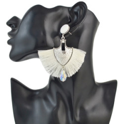 E-4551 5 Colors Bohemian Cotton Tassel Drop Earrings for Women Party Anniversary Gift