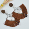 E-4551 5 Colors Bohemian Cotton Tassel Drop Earrings for Women Party Anniversary Gift
