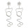 E-4548 Unique Gold Silver Alloy Geometric Shape Long Drop Earrings for Women Bohemian Party Anniversary Jewelry