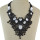 N-1637 Gothic&Punk Personality Crystal Rhinestone Choker  Necklace Ribbon Chain Sweater  Necklaces