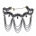 N-1613 New Fashion Gothic Black Lace Acrylic Drop Tassel Choker Necklace Jewelry