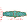 N-7041 Fashion Turquoise Beads Statement Waist Belly Chains for Women Bohemian Party Jewelry