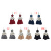 E-4552 Bohemia Tassel Thread Drop Earrings Silver Hook Earring