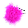 F-0482 Children Handmade Woolen Plush  Feather Cute Hairband Headband Hair Jewelry