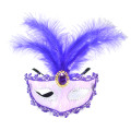 N-7046 New Gold Plated Gothic Silk Needle Lace Chain Hollow Out Crystal Rhinestone feather Mask