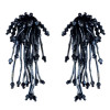 E-4555 4 Colors Fashion Resin Beads Statement Drop Earrings for Women Lady Wedding Party Jewelry