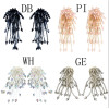 E-4555 4 Colors Fashion Resin Beads Statement Drop Earrings for Women Lady Wedding Party Jewelry