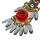 E-4556 4 Colors Fashion Resin Beads Flower Shape Long Drop Earrings for Women Lady Wedding Party Jewelry