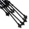 E-4557 Elegant Long Drop Earrings Glass Tube Tassels Beaded Flower Stud Ear Jewelry Wedding Party Dress Accessories