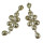 E-4561 2 Styles Shiny Crystal Beads Statement Long Drop Earrings for Women Bridal Party Jewelry Gift