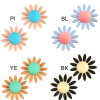 E-4560 4 Colors Trendy Acrylic Flower Shaped Stud Earrings for Women Bridal Party Jewelry Gift