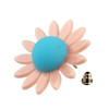 E-4560 4 Colors Trendy Acrylic Flower Shaped Stud Earrings for Women Bridal Party Jewelry Gift