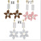 E-4559 3 Colors Trendy Acrylic Flower Shaped Stud Earrings for Women Bridal Party Jewelry Gift