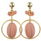 E-4568 3 Colors Trendy  Gold Metal Rhinestone Drop Earrings For Women Party Jewelry