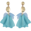 E-4571 Fashion Acrylic Flower Long Drop Dangle Earrings for Women Wedding Bridal Ear Jewelry