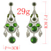E-4573 Women's Drop Earrings Crystal Wedding Bridal Bling Long Dangle Earring
