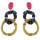 E-4572 Fashion Acrylic Wooden Long Drop Earrings for Women Bohemian Party Jewelry Gift