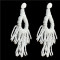 E-4582 7 Colors Trendy Small  Beads Bunch Round Tassel Women Earring