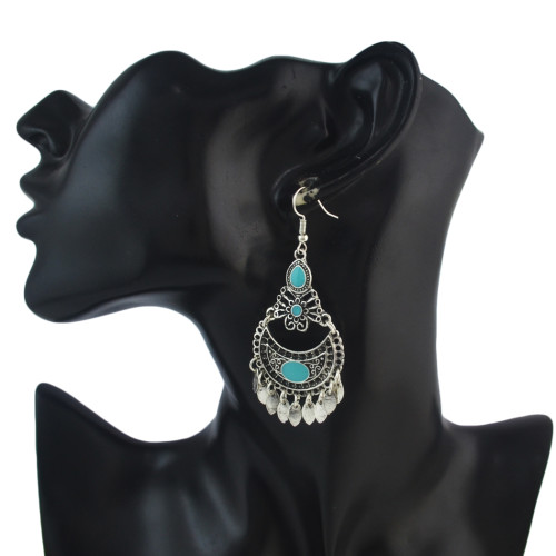 E-4581 Bohemian Retro Drop Dangle Earrings Tassels Hook Earring for Women