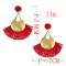 E-4583 7 Colors Trendy Design Gold-Plated Women Tassel Earrings Party Jewelry