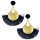 E-4583 7 Colors Trendy Design Gold-Plated Women Tassel Earrings Party Jewelry