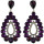 E-4588 4 Colors waterdrop Earrings With Crystal For Women Wedding Bridal Long Dangle Earring