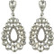 E-4588 4 Colors waterdrop Earrings With Crystal For Women Wedding Bridal Long Dangle Earring