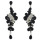 E-4589 4 Colors Fashion Bohemian Silver Alloy Crystal Rhinestone  Drop Dangle Earrings Women Jewelry