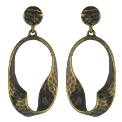 E-4594 Fashion Bronze Plated Alloy Personality irregular Shape Earrings Jewelry