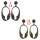 E-4594 Fashion Bronze Plated Alloy Personality irregular Shape Earrings Jewelry