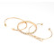 B-0888 Trendy Lady Gold Metal Knot Arrow Round Shape Open Cuff Bangles Bracelet For Women