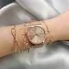 B-0887 3pcs/set Simple pineapple Crystal Love Bangle Bracelet for women
