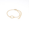 B-0886 3pcs/set Double Knot Openable Bangle Bracelet Gold Chain Bracelets Set