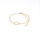 B-0886 3pcs/set Double Knot Openable Bangle Bracelet Gold Chain Bracelets Set
