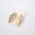 E-4593 Fashion Creative Metal Leaf Stud Earrings