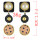E-4596 Fashion Acrylic Cloth Ball Pearl Drop Earrings for Women Ladies Statement Party Jewelry