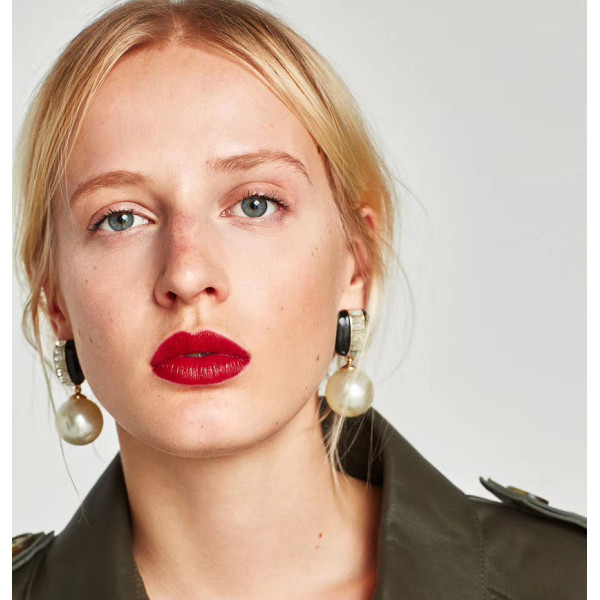 E-4405 Fashion New Arrival Pearl Crystal Charm Sea Earring for Women Jewelry