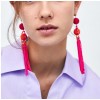 E-4355 6 Colors Fashion Bead Tassel Bohmian Earring for Women Jewelry