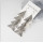 E-4604 2 Colors New Fashion Silver Gold Metal Hollow Triangular Geometric Shape Dangle Earrings