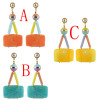 E-4607 Trendy Bohemian Style Resin Drop  Earrings For Women Design Jewelry