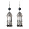 E-4609 Bohemian Silver Alloy Crystal Tassel Statement Drop Dangle Earrings For Fashion Women